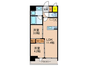 セレニテフラン梅田の物件間取画像